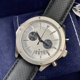 Maserati Circuito Chronograph Analog White Dial Black Leather Strap Watch for Men - R8871627005 Buy Now By Maserati