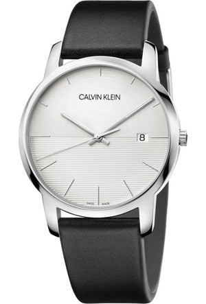 Calvin Klein City White Dial Black Leather Strap Watch for Men - K2G2G1CD Buy Now By Calvin Klein