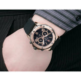 Bulova Marine Star Chronograph Black Dial Black Rubber Strap Watch for Men - 98B104 Buy Now By Bulova