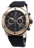 Bulova Marine Star Chronograph Black Dial Black Rubber Strap Watch for Men - 98B104 Buy Now By Bulova