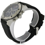 Bulova Marine Star Chronograph Black Dial Black Rubber Strap Watch for Men - 98B127 Buy Now By Bulova