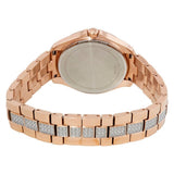 Bulova Crystal Collection Silver Dial Rose Gold Steel Strap Watch for Women - 98L229 Buy Now By Bulova
