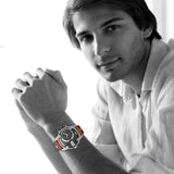 Diesel SBA Dual Time Black Dial Brown Leather Strap Watch For Men - DZ7264 Buy Now By Diesel