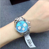 Michael Kors Bradshaw Chronograph Blue Dial Silver Steel Strap Watch For Women - MK6098 Buy Now By Michael Kors