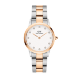 Daniel Wellington Iconic Link White Dial Two Tone Steel Strap Watch For Women - DW00100358 Buy Now By Daniel Wellington