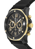 Bulova Marine Star Chronograph Black Dial Black Rubber Strap Watch for Men - 98B278 Buy Now By Bulova
