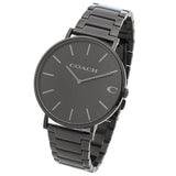 Coach Charles Black Dial Black Steel Strap Watch for Men - 14602431 Buy Now By Coach