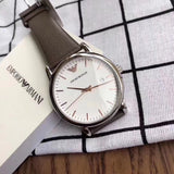 Emporio Armani Herren White Dial Brown Leather Strap Watch For Men - AR11103 Buy Now By Emporio Armani