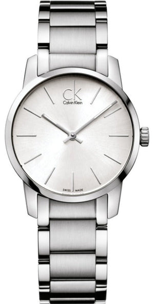Calvin Klein City Silver Dial Silver Steel Strap Watch for Women - K2G23126 Buy Now By Calvin Klein