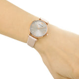 Emporio Armani Gianni T Bar Gunmetal Dial Beige Leather Strap Watch For Women - AR1681 Buy Now By Emporio Armani