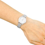 Coach Delancey Mother of Pearl Dial Silver Steel Strap Watch for Women - 14502477 Buy Now By Coach