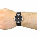 Hugo Boss Jackson Black Dial Black Leather Strap Watch for Men - 1513369 Buy Now By Hugo Boss