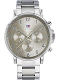 Tommy Hilfiger Chronograph Grey Dial Silver Steel Strap Watch for Men - 1710382 Buy Now By Tommy Hilfiger
