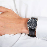 Tissot T Classic Couturier Chronograph Black Dial Black Leather Strap Watch For Men - T035.617.16.051.00 Buy Now By Tissot