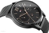 Tommy Hilfiger Damon Quartz Black Dial Black Mesh Bracelet Watch for Men - 1791420 Buy Now By Tommy Hilfiger