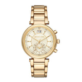 Michael Kors Sawyer White Dial Gold Steel Strap Watch for Women - MK6362 Buy Now By Michael Kors