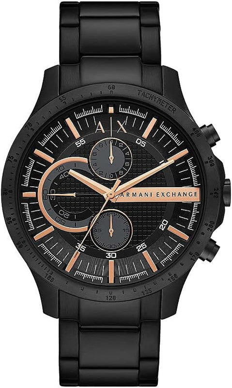 Armani Exchange Chronograph Black Dial Black Steel Strap Watch For Men - AX2429 Buy Now By Armani Exchange