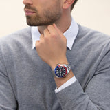 Tag Heuer Aquaracer GMT Caliber 7 Pepsi Black Dial Silver Steel Strap Watch for Men - WAY201F.BA0927 Buy Now By Tag Heuer