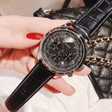 Guess Persuit Multifunction Black Dial Black Leather Strap Watch for Men - W0500G2 Buy Now By Guess