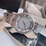 Guess Ethereal Diamonds Silver Dial Silver Steel Strap Watch for Women - W1013L1 Buy Now By Guess