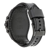 Fossil Nate Chronograph Black Dial Black Leather Strap Watch for Men - JR1510 Buy Now By Fossil
