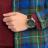 Tommy Hilfiger Hunter Green Dial Brown Leather Strap Watch for Men - 1791607 Buy Now By Tommy Hilfiger