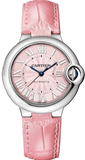 Cartier Ballon Blue De Cartier Pink Dial Pink Leather Strap Watch for Women - WSBB0031 Buy Now By Cartier