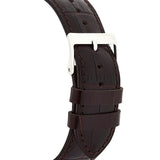 Guess Delancy Quartz White Dial Brown Leather Strap Watch For Men - W0870G1 Buy Now By Guess