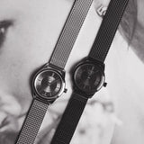 Calvin Klein Minimal Black Dial Black Mesh Bracelet Watch for Women - K3M234B1 Buy Now By Calvin Klein