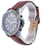 Fossil Garrett Chronograph Grey Dial Brown Leather Strap Watch for Men - FS5770 Buy Now By Fossil