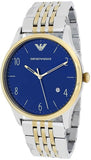 Emporio Armani Classic Quartz Blue Dial Two Tone Steel Strap Watch For Men - AR1868 Buy Now By Emporio Armani