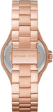 Michael Kors Lennox Three-Hand Black Dial Rose Gold Steel Strap Watch For Women - MK7233 Buy Now By Michael Kors