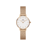 Daniel Wellington Petite Melrose White Dial Rose Gold Mesh Strap Watch For Women - DW00100305 Buy Now By Daniel Wellington