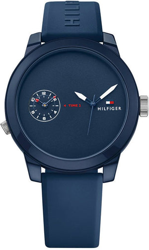 Tommy Hilfiger Denim Quartz Blue Dial Blue Rubber Strap Watch for Men - 1791325 Buy Now By Tommy Hilfiger
