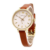 Marc Jacobs Sally White Dial Brown Leather Strap Watch for Women - MBM1351 Buy Now By Marc Jacobs