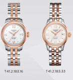 Tissot Le Locle Automatic Lady Silver Dial Two Tone Steel Strap Watch For Women - T41.2.183.16 Buy Now By Tissot