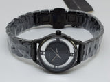 Marc Jacobs Tether Transparent Black Dial Black Steel Strap Watch for Women - MBM3419 Buy Now By Marc Jacobs