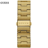 Guess Delancy Black Dial Gold Mesh Bracelet Watch for Men - W0871G2 Buy Now By Guess