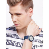 Guess Force White Dial Blue Rubber Strap Watch For Men - W0674G4 Buy Now By Guess