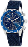 Breitling Superocean Heritage Chronograph 44 Blue Dial Blue Mesh Bracelet Watch for Men - A13313161C1S1 Buy Now By Breitling