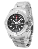 Breitling Super Avenger Chronograph 48 Black Dial Silver Steel Strap Watch for Men - A13375101B1A1 Buy Now By Breitling