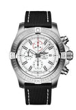 Breitling Super Avenger Chronograph 48 White Dial Black Nylon Strap Watch for Men - A133751A1A1X1 Buy Now By Breitling