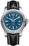 Breitling Colt Automatic Blue Dial Black Leather Strap 41mm Mens Watch - A1731311/G934/428X Buy Now By Breitling