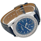 Breitling Navitimer Automatic 38mm Blue Dial Blue Leather Strap Mens Watch - A17325211C1P1 Buy Now By Breitling
