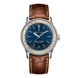 Breitling Navitimer Automatic 38mm Blue Dial Brown Leather Strap Mens Watch - A17325211C1P2 Buy Now By Breitling