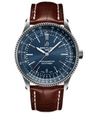 Breitling Navitimer 1 Automatic 41mm Blue Dial Brown Steel Strap Watch for Men - A17326161C1P1 Buy Now By Breitling