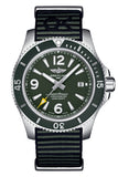 Breitling Superocean Automatic 44mm Outerknown Green Dial Green Nylon Strap Watch for Men - A17367A11L1W1 Buy Now By Breitling