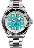 Breitling Superocean Automatic 44mm Turquoise Dial Silver Steel Strap Watch for Men - A17376211L2A1 Buy Now By Breitling