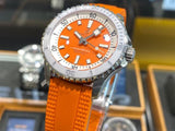 Breitling Superocean Automatic 36 Orange Dial Orange Rubber Strap Watch for Men - A17377211O1S1 Buy Now By Breitling