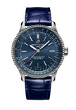 Breitling Navitimer Automatic 35 Blue Dial Blue Leather Strap Watch for Men - A17395161C1P1 Buy Now By Breitling